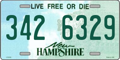 NH license plate 3426329