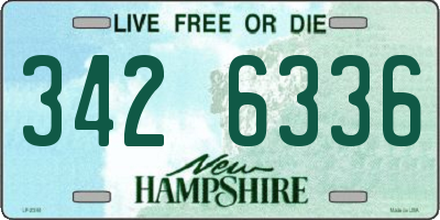 NH license plate 3426336