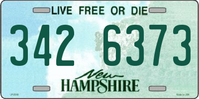 NH license plate 3426373