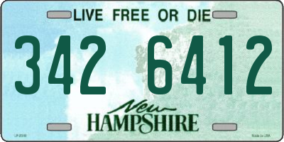 NH license plate 3426412