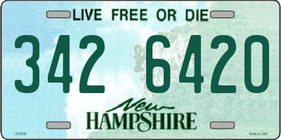 NH license plate 3426420