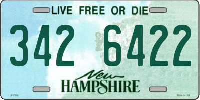 NH license plate 3426422