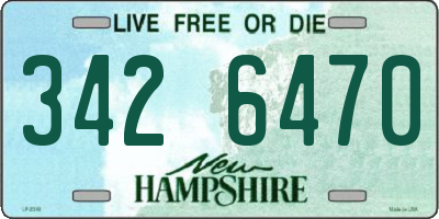 NH license plate 3426470
