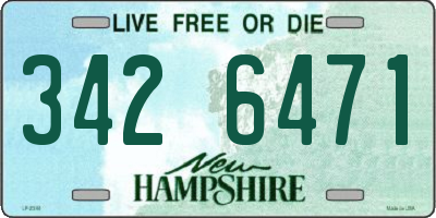 NH license plate 3426471