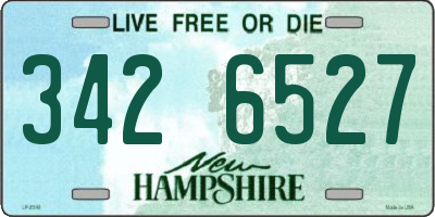 NH license plate 3426527