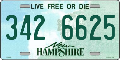 NH license plate 3426625