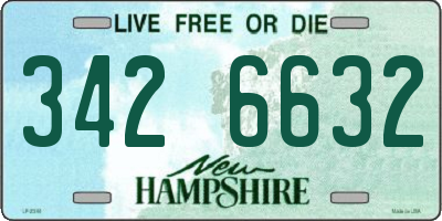 NH license plate 3426632