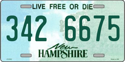 NH license plate 3426675