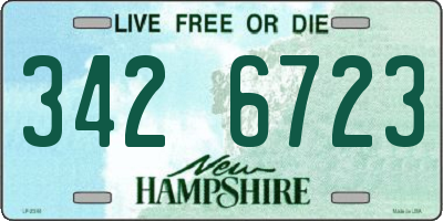 NH license plate 3426723
