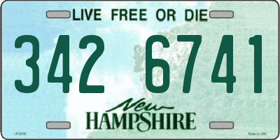 NH license plate 3426741
