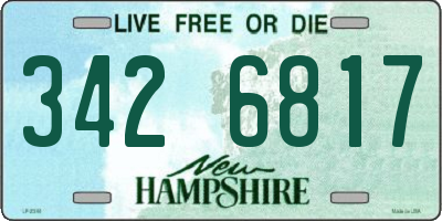 NH license plate 3426817