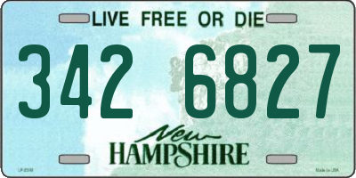 NH license plate 3426827