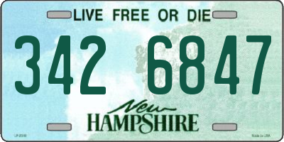 NH license plate 3426847