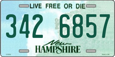 NH license plate 3426857
