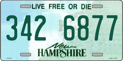 NH license plate 3426877