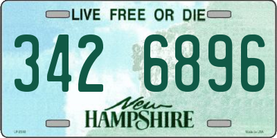 NH license plate 3426896