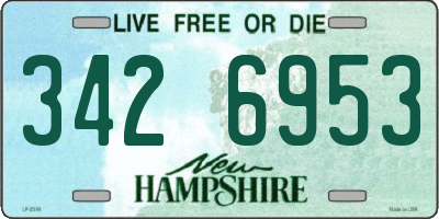 NH license plate 3426953