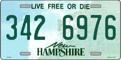 NH license plate 3426976
