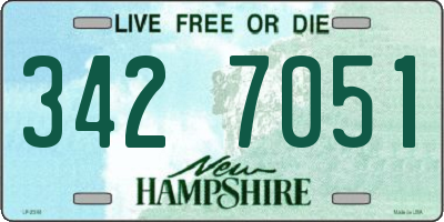 NH license plate 3427051