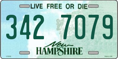 NH license plate 3427079