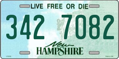 NH license plate 3427082