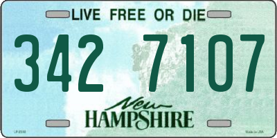 NH license plate 3427107