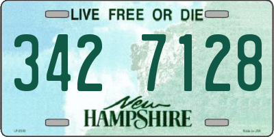 NH license plate 3427128
