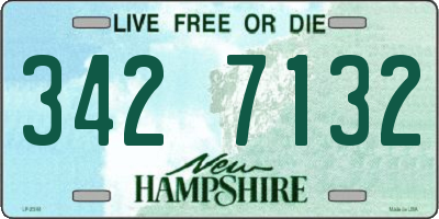 NH license plate 3427132