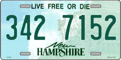 NH license plate 3427152