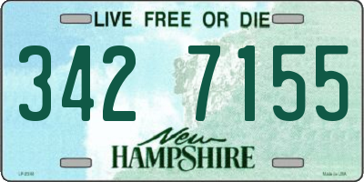 NH license plate 3427155