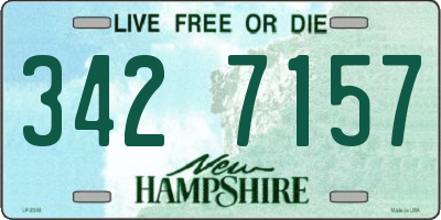 NH license plate 3427157