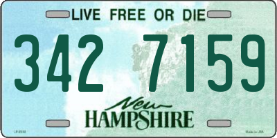 NH license plate 3427159