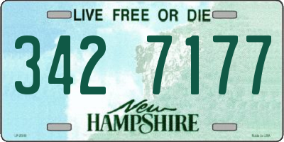 NH license plate 3427177