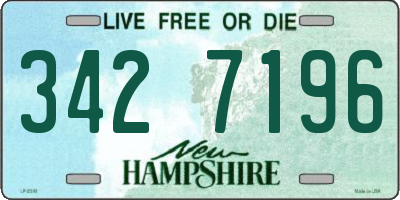NH license plate 3427196