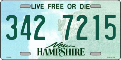 NH license plate 3427215