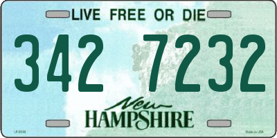 NH license plate 3427232