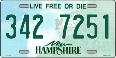 NH license plate 3427251