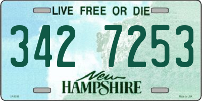NH license plate 3427253