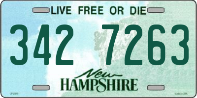 NH license plate 3427263