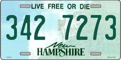NH license plate 3427273