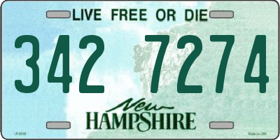 NH license plate 3427274