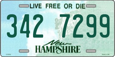 NH license plate 3427299