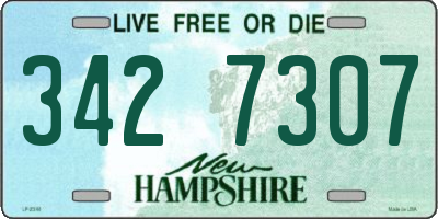 NH license plate 3427307