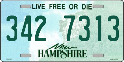 NH license plate 3427313