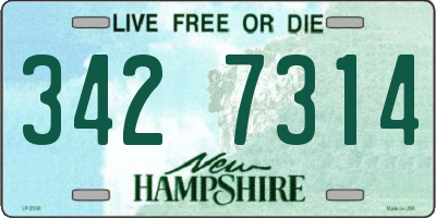 NH license plate 3427314