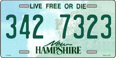 NH license plate 3427323