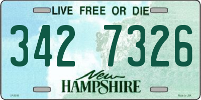 NH license plate 3427326