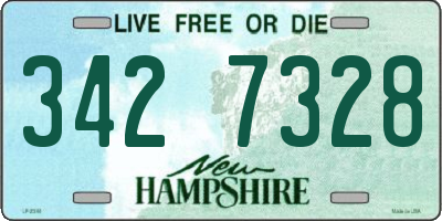 NH license plate 3427328