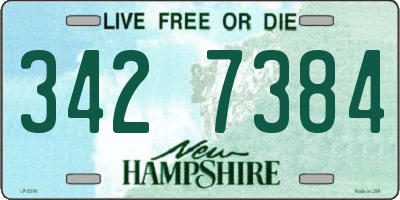 NH license plate 3427384