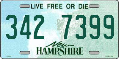 NH license plate 3427399